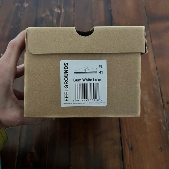 Feelgrounds size 41 minimal barefoot droptop luxe white gumsole - Picture 10 of 10